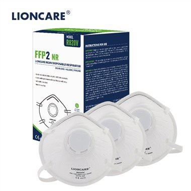 LIONCARE® FFP2 respirator u obliku čaše sa ventilima
